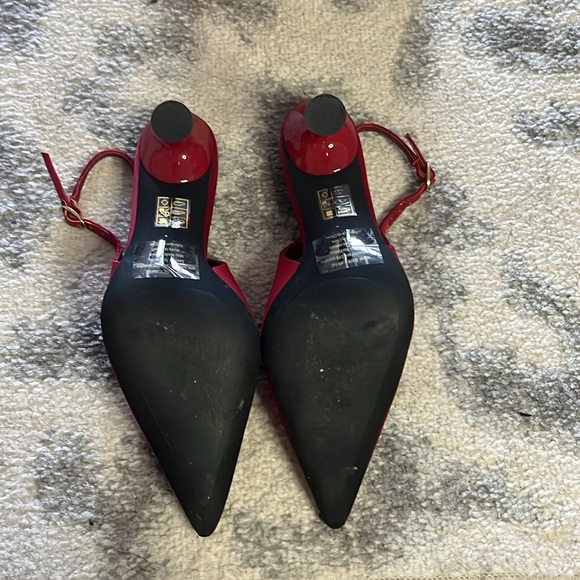 Jeffrey Campbell Estella red satin heels - Picture 6 of 7